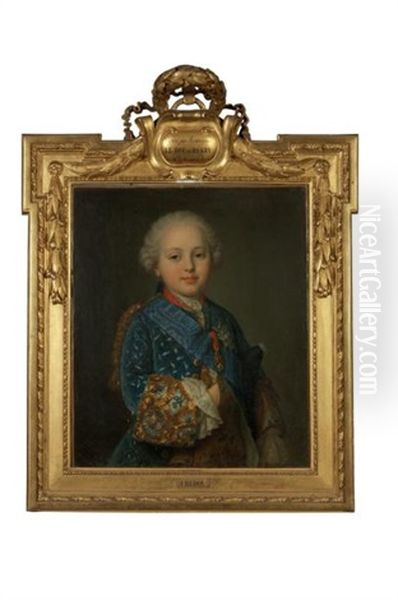 Portrait Du Duc De Berry, Futur Louis Xvi Oil Painting by Jean-Martial Fredou