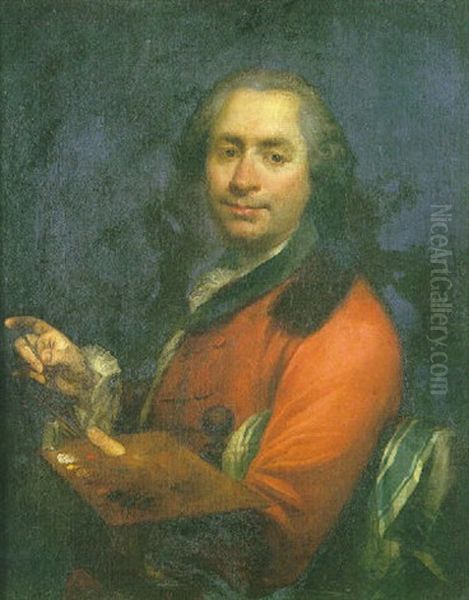 Autoportrait (jean Martial Fredou?) Oil Painting by Jean-Martial Fredou