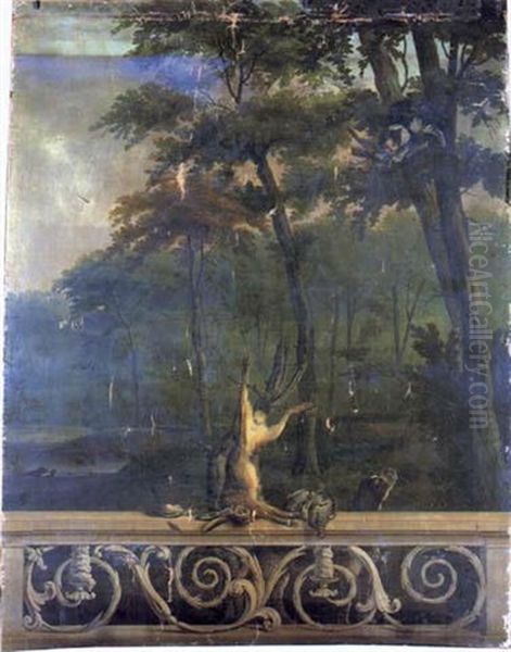 Paysage Au Trophee De Chasse by Johannes Hendrik Fredriks