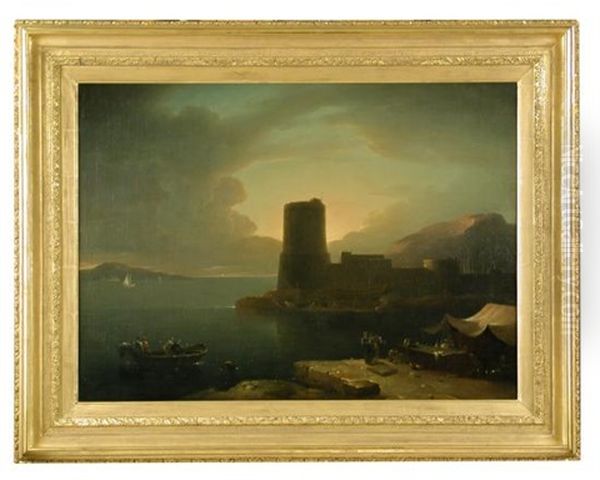 The Promontory Of Posillipo Oil Painting by Robert Freebairn