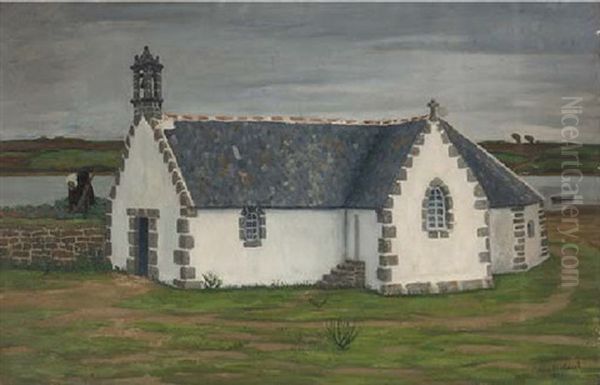 The Chapel Oil Painting by Jean Frelaut