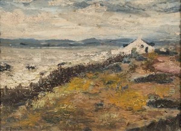 A Croft On The Coast Oil Painting by William Percy French