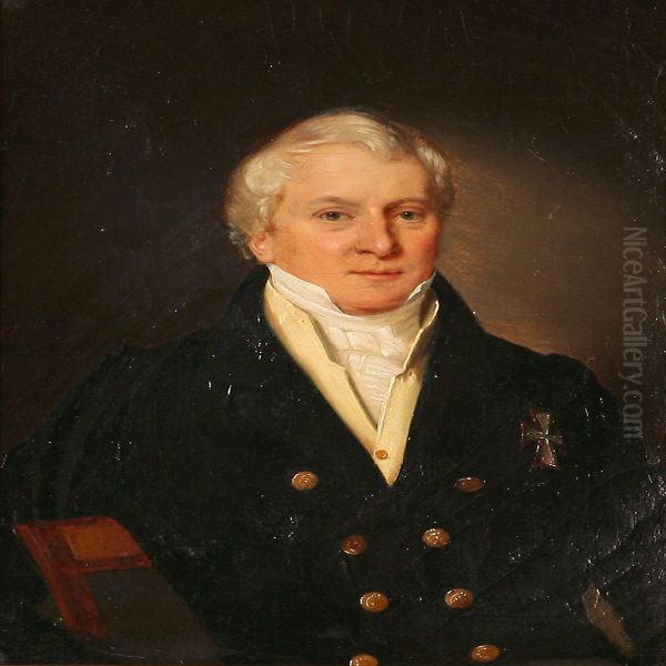 Portrait Of A Gentleman Oil Painting by Louis Aumont