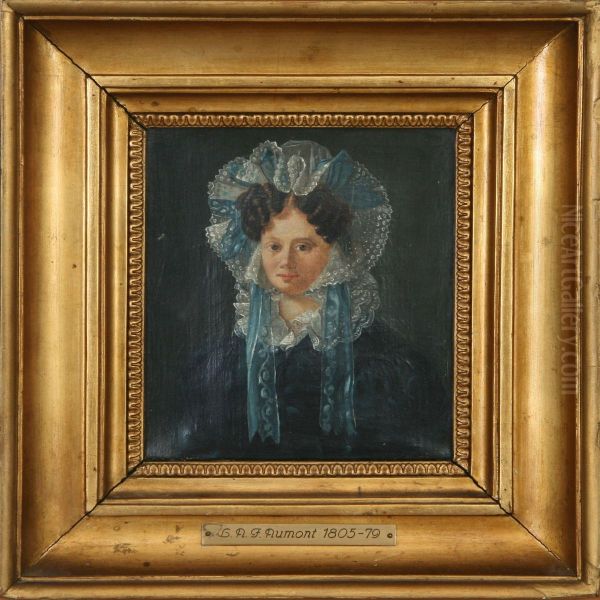 Portrait Of A Young Lady Oil Painting by Louis Aumont