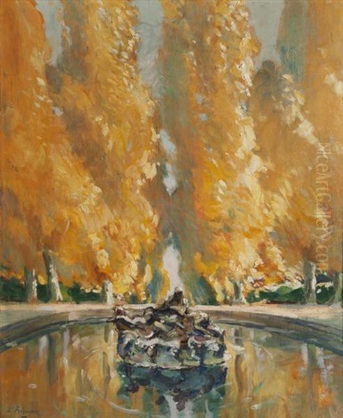 Versailles L'automne Oil Painting by Paul Leon Frequenez