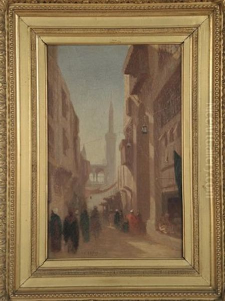 Rue Du Caire Oil Painting by Charles Theodore (Frere Bey) Frere