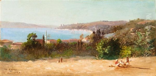 Vue Panoramique Du Bosphore Oil Painting by Charles Theodore (Frere Bey) Frere