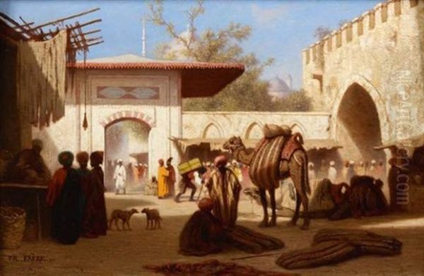 Quartier Yeni Djami, Stamboul, Constantinople by Charles Theodore (Frere Bey) Frere