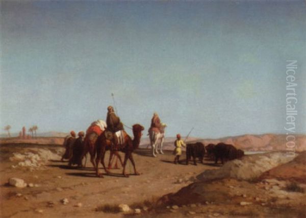 Crossing The Desert by Charles Theodore (Frere Bey) Frere