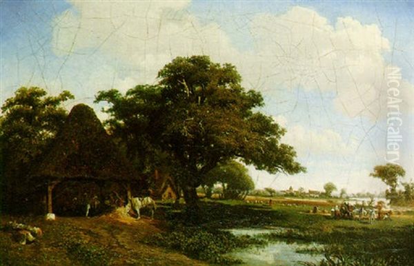 Country Landscape by Charles Theodore (Frere Bey) Frere