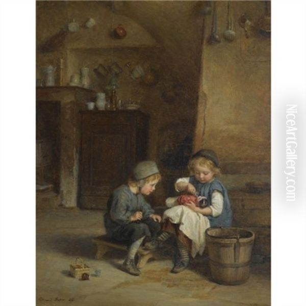 Le Petit Medecin Oil Painting by Pierre Edouard Frere