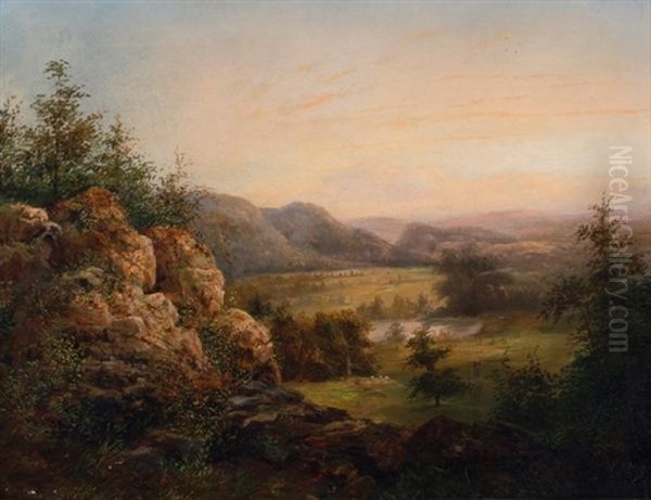 North Carolina Landscape Oil Painting by William Charles Anthony Frerichs