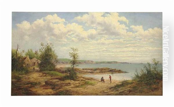 View From Staten Island Oil Painting by William Charles Anthony Frerichs