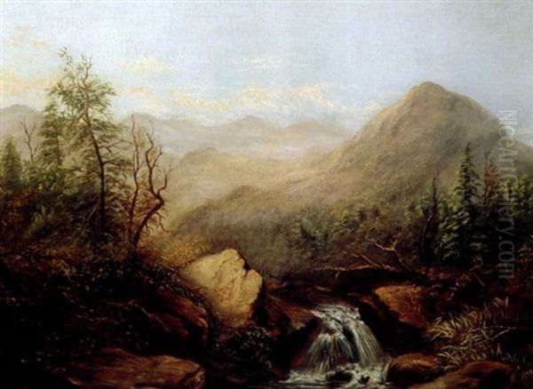 Southern Landscape With Waterfall by William Charles Anthony Frerichs