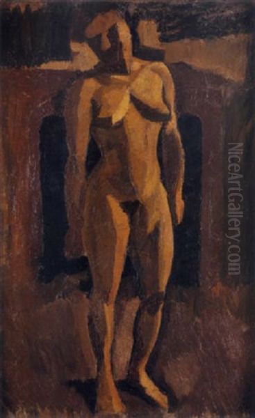 Nu Debout A La Cheminee Oil Painting by Roger de La Fresnaye