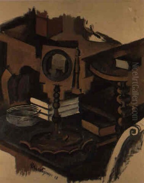 Le Coin De La Table, Etude Pour 'la Vie Conjugale' Oil Painting by Roger de La Fresnaye