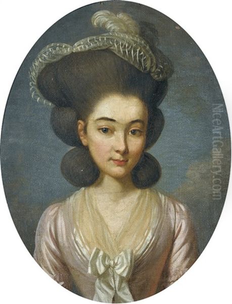 Catherine Henriette Haller (verheiratete Von Tscharner) Oil Painting by Sigmund Freudenberger