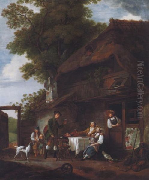 Die Heimkehr Des Jagers Oil Painting by Sigmund Freudenberger