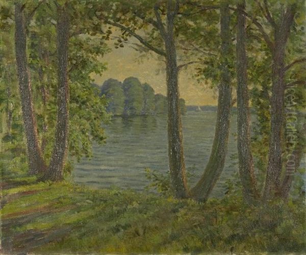 Blick Auf Den Wannsee Oil Painting by Fritz Freund