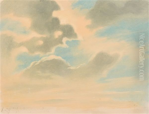 Wolkenstudie by Johann Jakob Frey