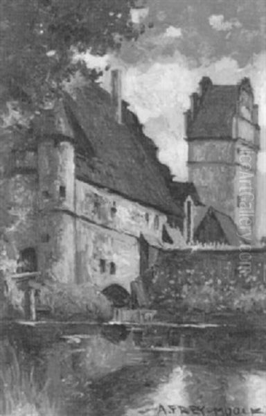 Rheinfelden Oil Painting by Adolf Frey-Moock