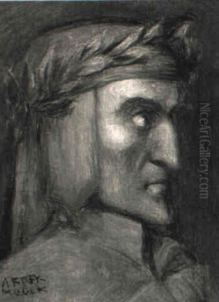 Dante Oil Painting by Adolf Frey-Moock