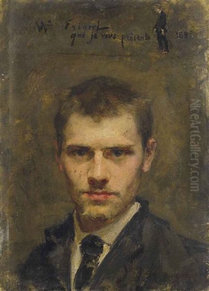 Autoportrait Oil Painting by Emile Friant