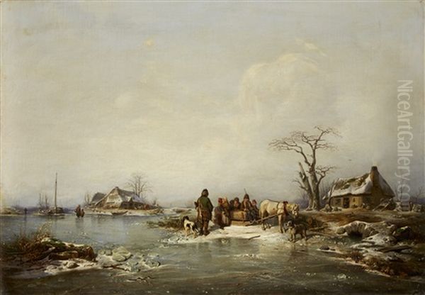 Paesaggio Invernale Oil Painting by Ferdinand Frick