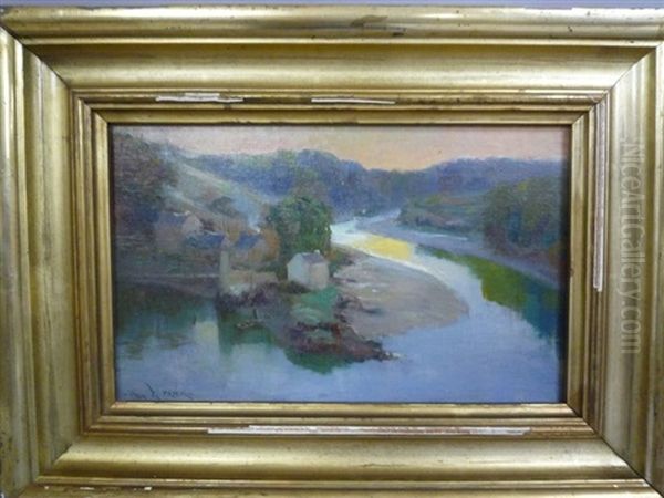 Bord De Riviere Oil Painting by Paul De Frick