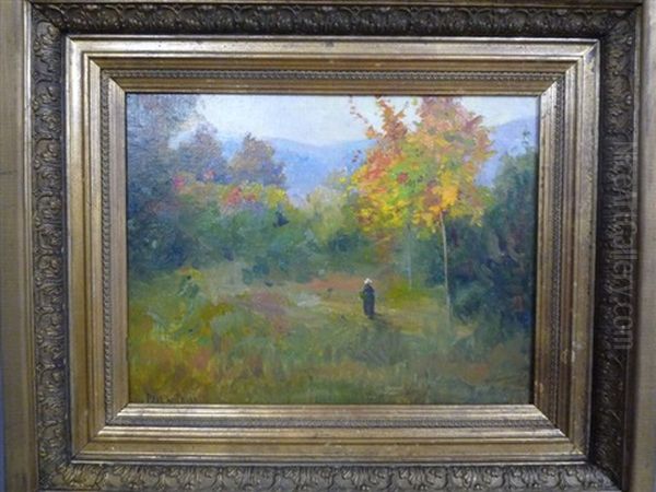 Femme Dans Un Paysage Oil Painting by Paul De Frick