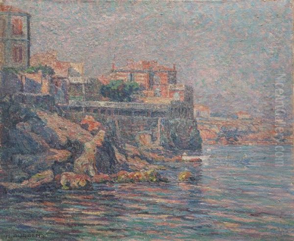 Corniche Oil Painting by Henri Aurrens