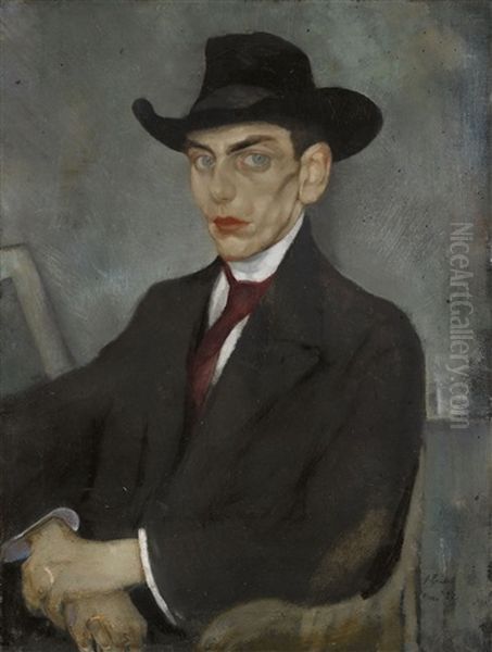 Portrait Of The Artist Natanael Cassen by Axel Fridell