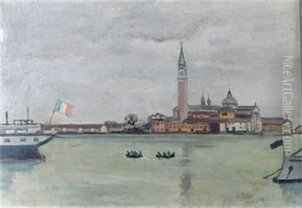 Motiv Fran Venedig Oil Painting by Axel Fridell