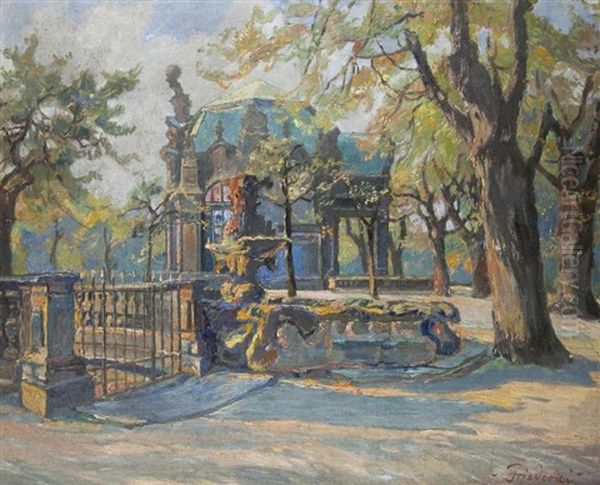 Schloss Sanssouci Oil Painting by Walter Friederici