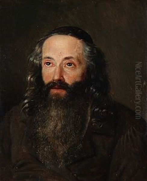 Polsk Jode Oil Painting by Julius Friedlaender