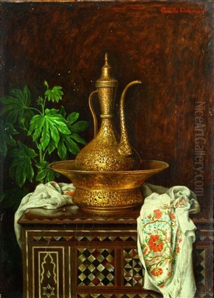 Stillleben Mit Arabischer Kanne Oil Painting by Camilla Edle von Malheim Friedlaender