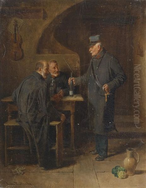 Veteranen Oil Painting by Friedrich Ritter von Malheim Friedlaender