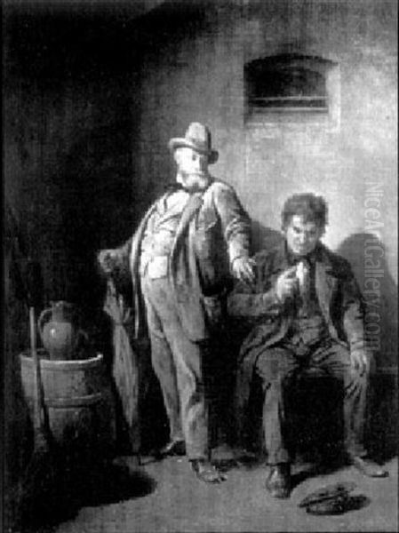 Bettler Und Herr Oil Painting by Friedrich Ritter von Malheim Friedlaender