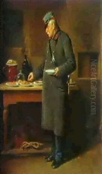 In Der Speisekammer Oil Painting by Friedrich Ritter von Malheim Friedlaender