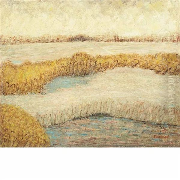 September Marshland Oil Painting by Arnold Friedman