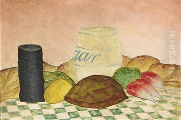 Still Life With Sugar Oil Painting by Arnold Friedman