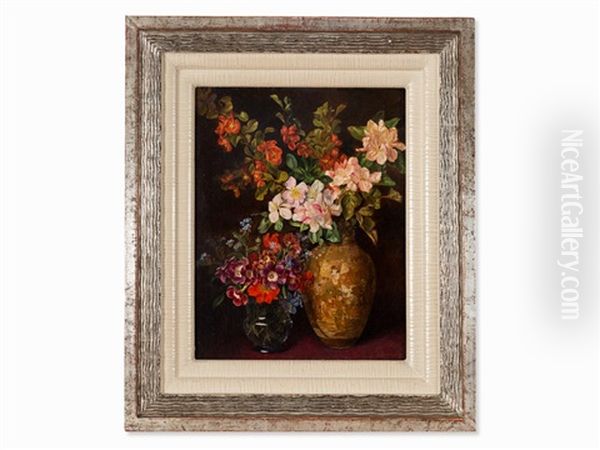 Flower Still Life Oil Painting by Caroline Therese Friedrich