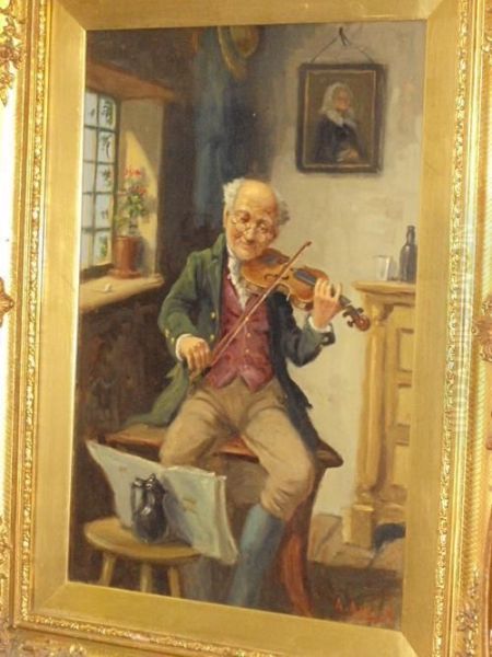 The Violinist Oil Painting by Alexander Austen