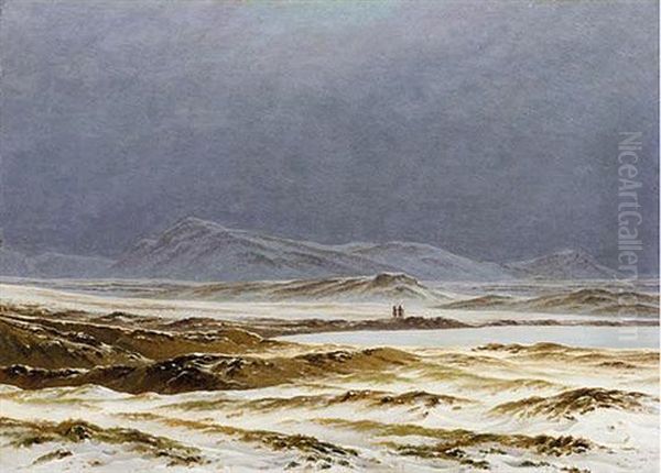 Eine Nordische Fruhlingslandschaft (a Nordic Landscape, Spring) Oil Painting by Caspar David Friedrich