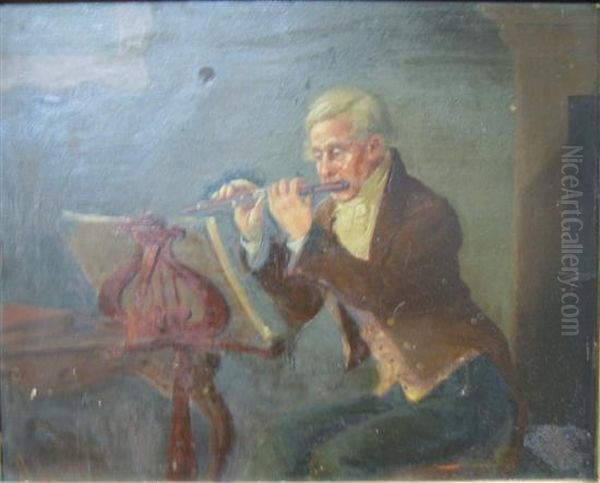 The Musician Oil Painting by Alexander Austen