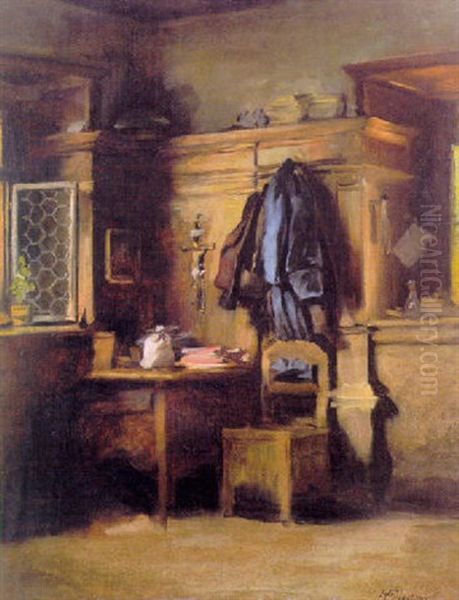 Interieur Einer Tiroler Bauernstube Oil Painting by Harald Friedrich