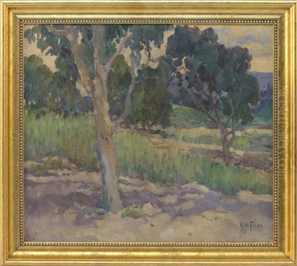 Eucalyptus Near La Jolla Oil Painting by Charles Arthur Fries