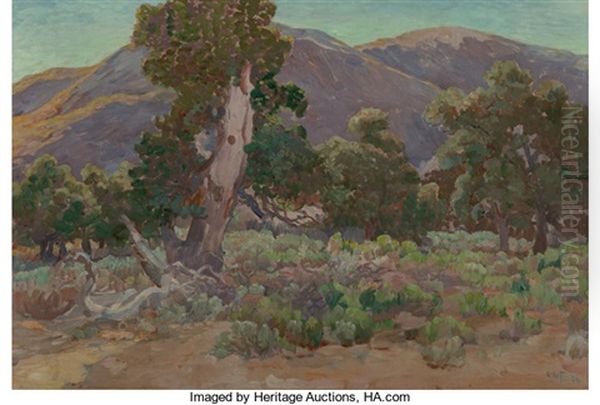 Oaks At Warner's Oil Painting by Charles Arthur Fries