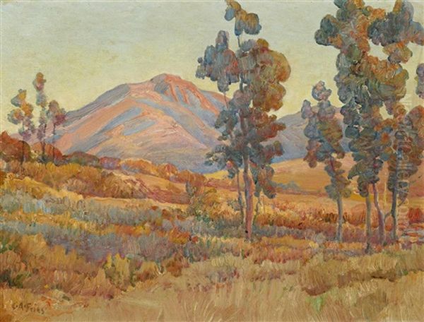 San Miguel From Spring Valley Oil Painting by Charles Arthur Fries