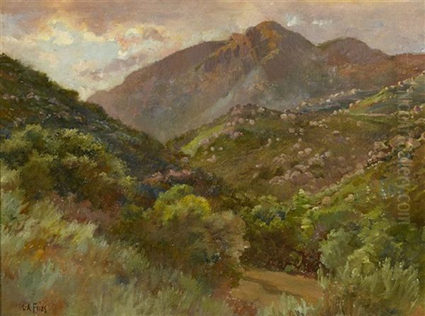 Gold King Mountain, Evening Oil Painting by Charles Arthur Fries